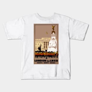 London by L.N.E.R - Vintage Travel Poster Kids T-Shirt